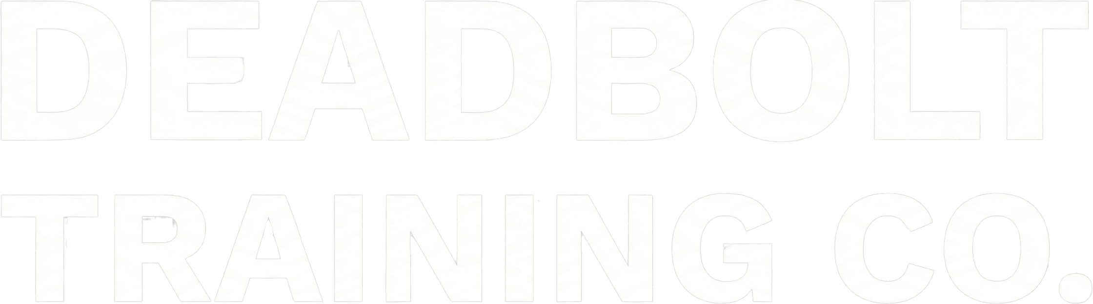 Deadbolt Training Co. Wordmark